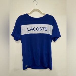 Blue lacoste shirt